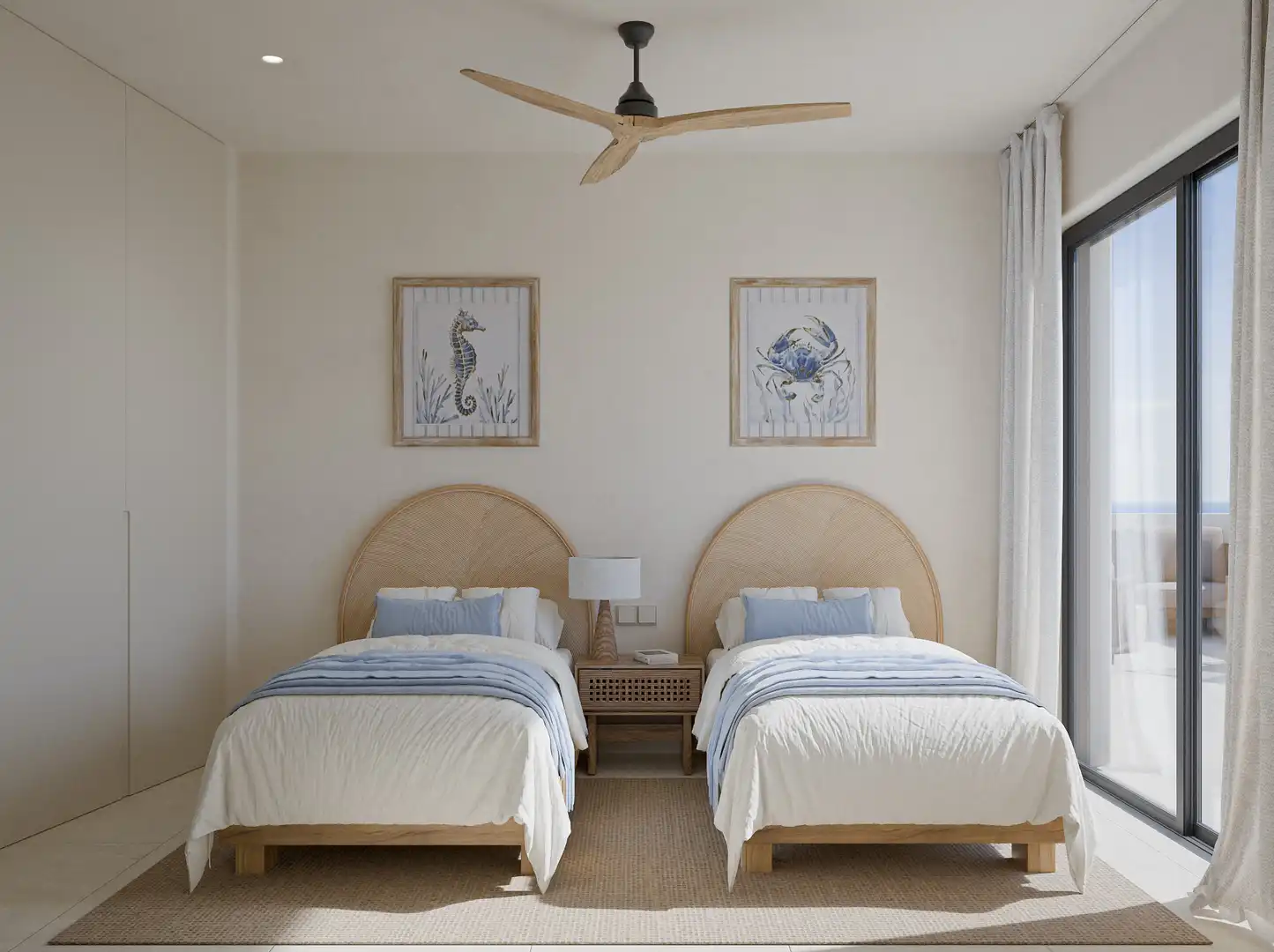 Bedroom of Apartments for sale in Cullera  with Air Conditioner, Heating and Terrace