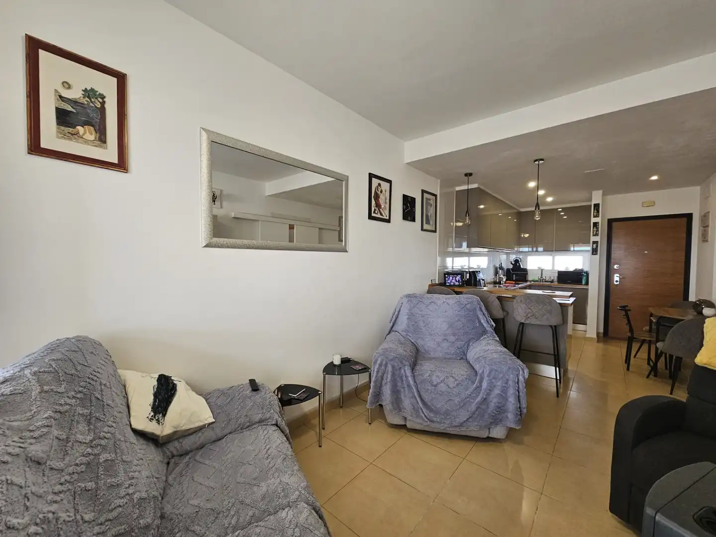 Sala de estar de Apartamento en venta en Alhama de Murcia con Aire acondicionado, Amueblado y Piscina comunitaria