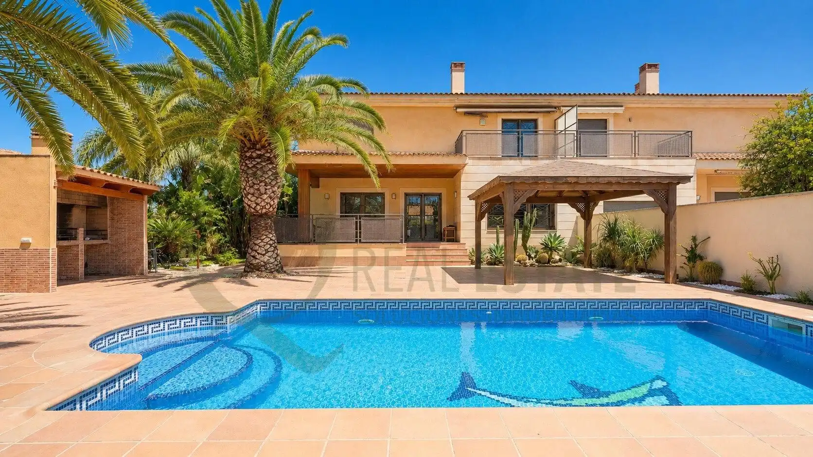 Vista exterior de Casa o xalet en venda en Mutxamel amb Aire condicionat, Calefacció i Jardí privat