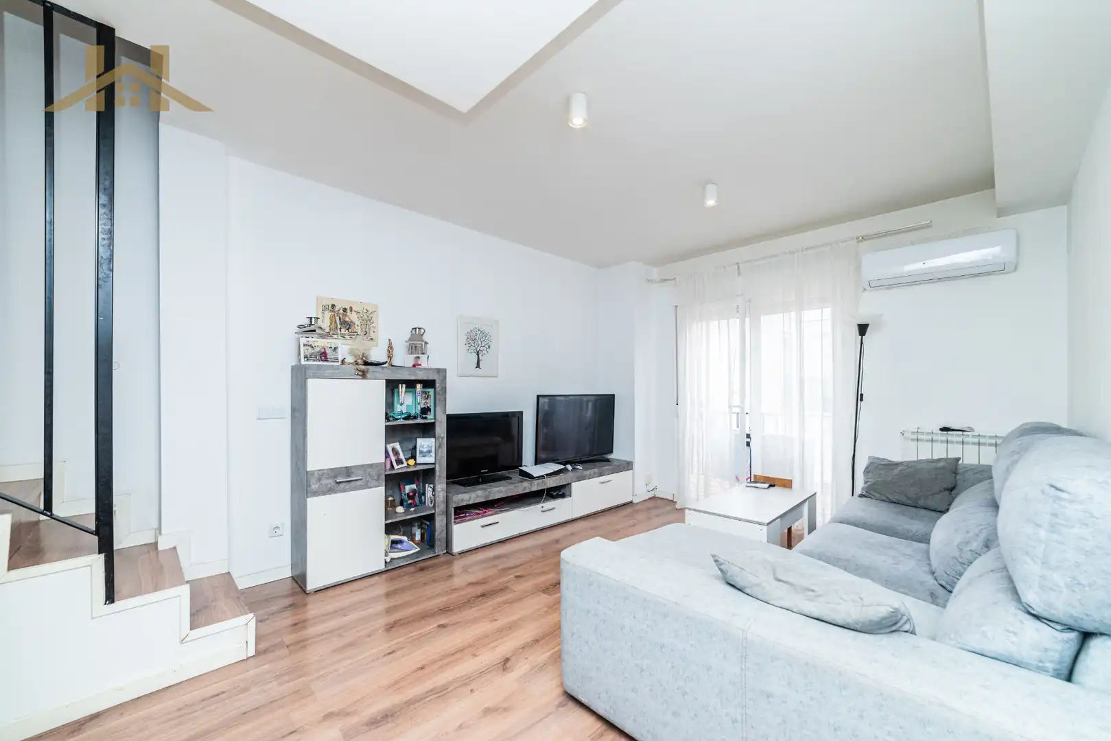 Wohnzimmer von Maisonette zum Verkauf in Móstoles mit Klimaanlage, Heizung und Terrasse