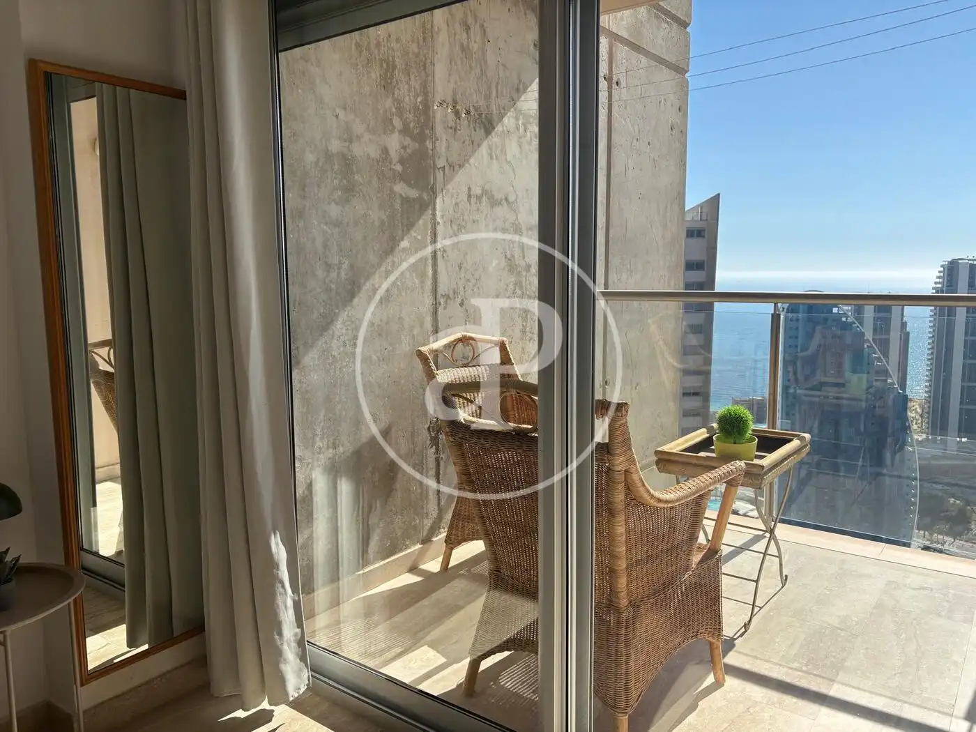 Balcony of Flat for rent in Benidorm  with Air Conditioner, Heating and Terrace