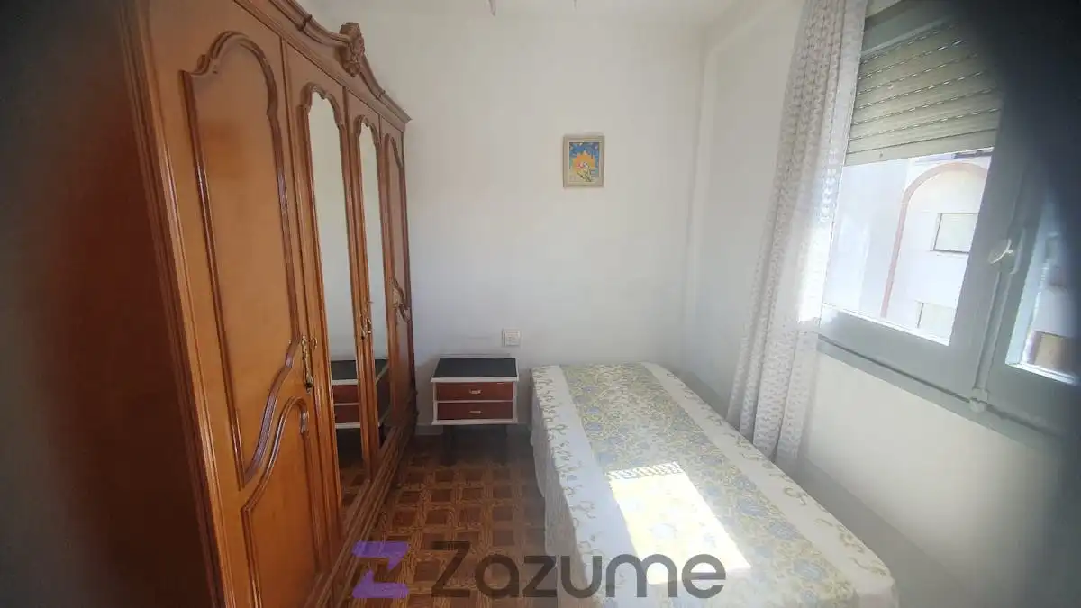 Schlafzimmer von Wohnung zur Miete in Cuéllar mit Heizung, Parkett und Möbliert
