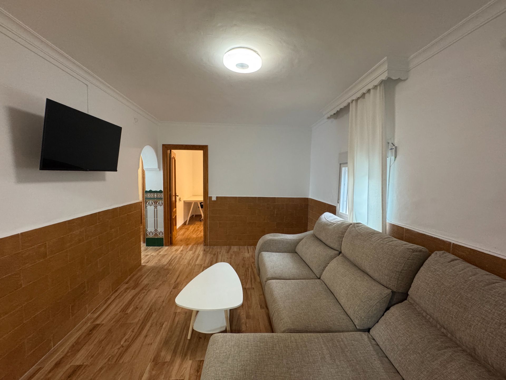 Sala de estar de Piso de alquiler en Málaga Capital con Aire acondicionado, Terraza y Amueblado