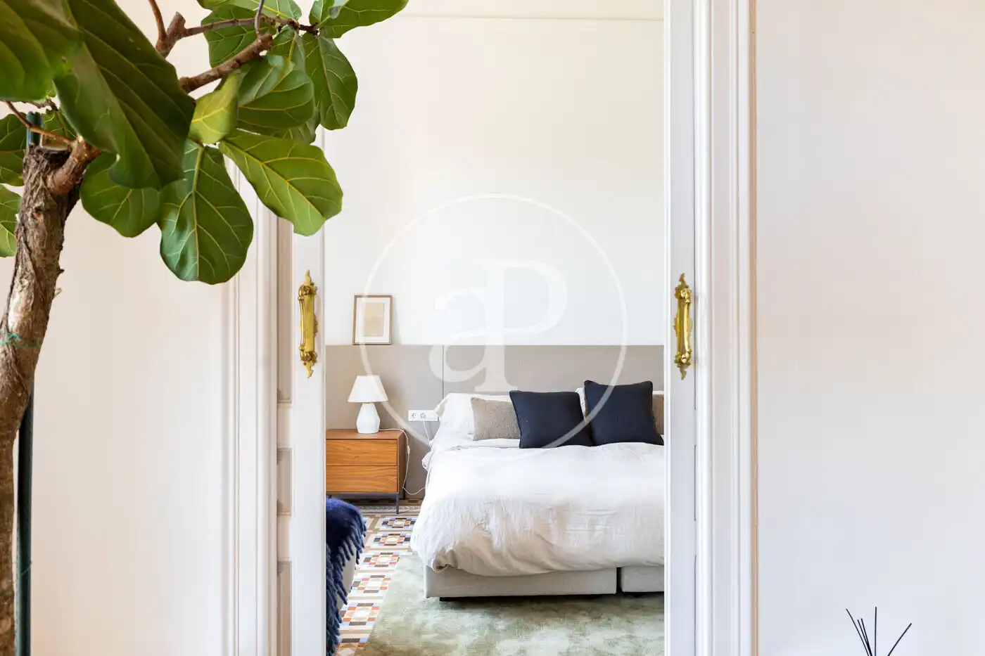 Schlafzimmer von Wohnung zur Miete in Barcelona mit Klimaanlage, Heizung und Möbliert