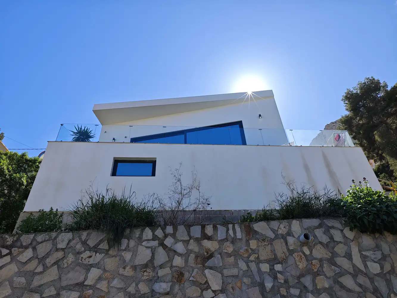 Vista exterior de Casa o chalet en venta en Calpe / Calp con Aire acondicionado, Calefacción y Jardín privado