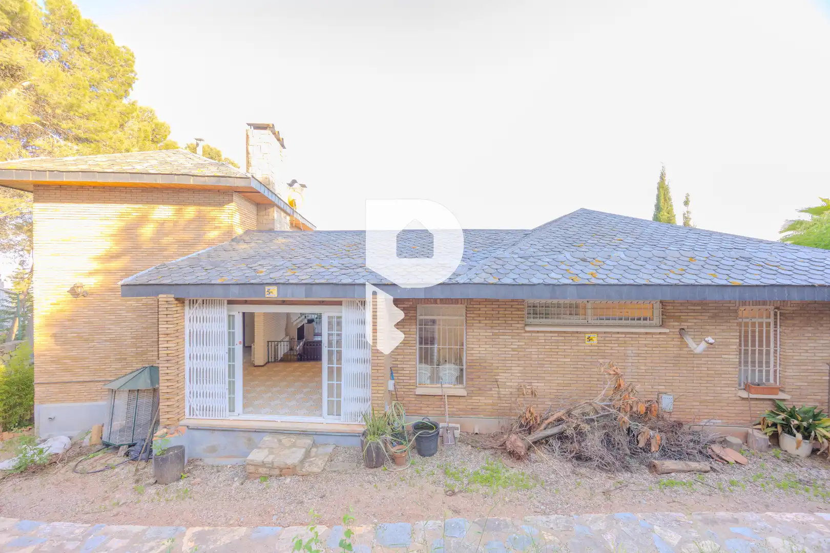 Exterior view of Houses for sale in Pallejà  with Air Conditioner, Heating and Private garden