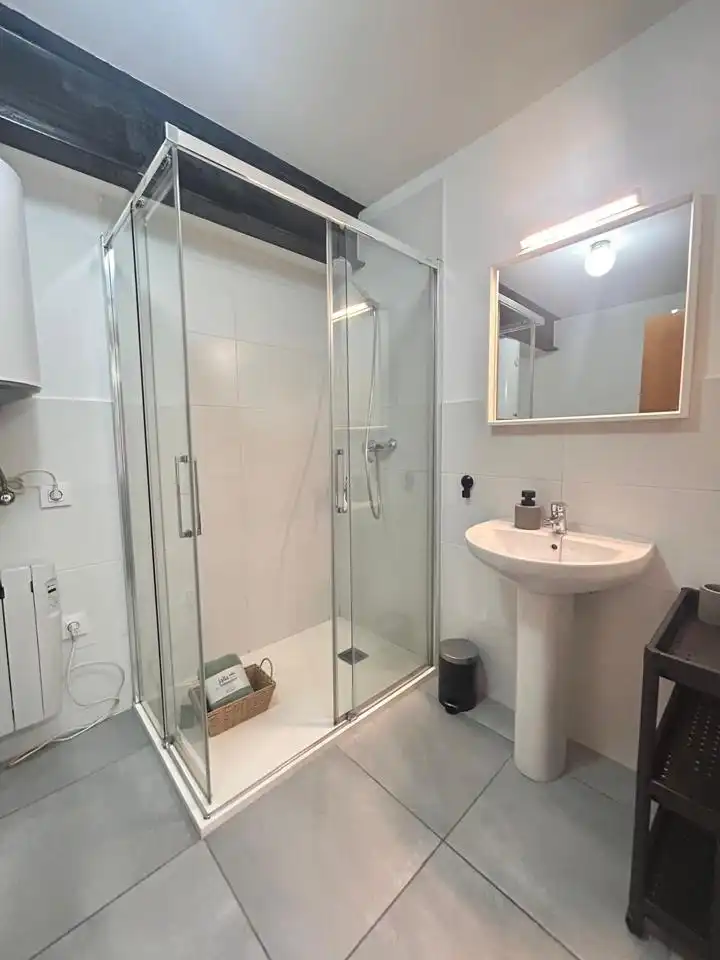 Baño de Piso de alquiler en Gijón  con Calefacción y Amueblado