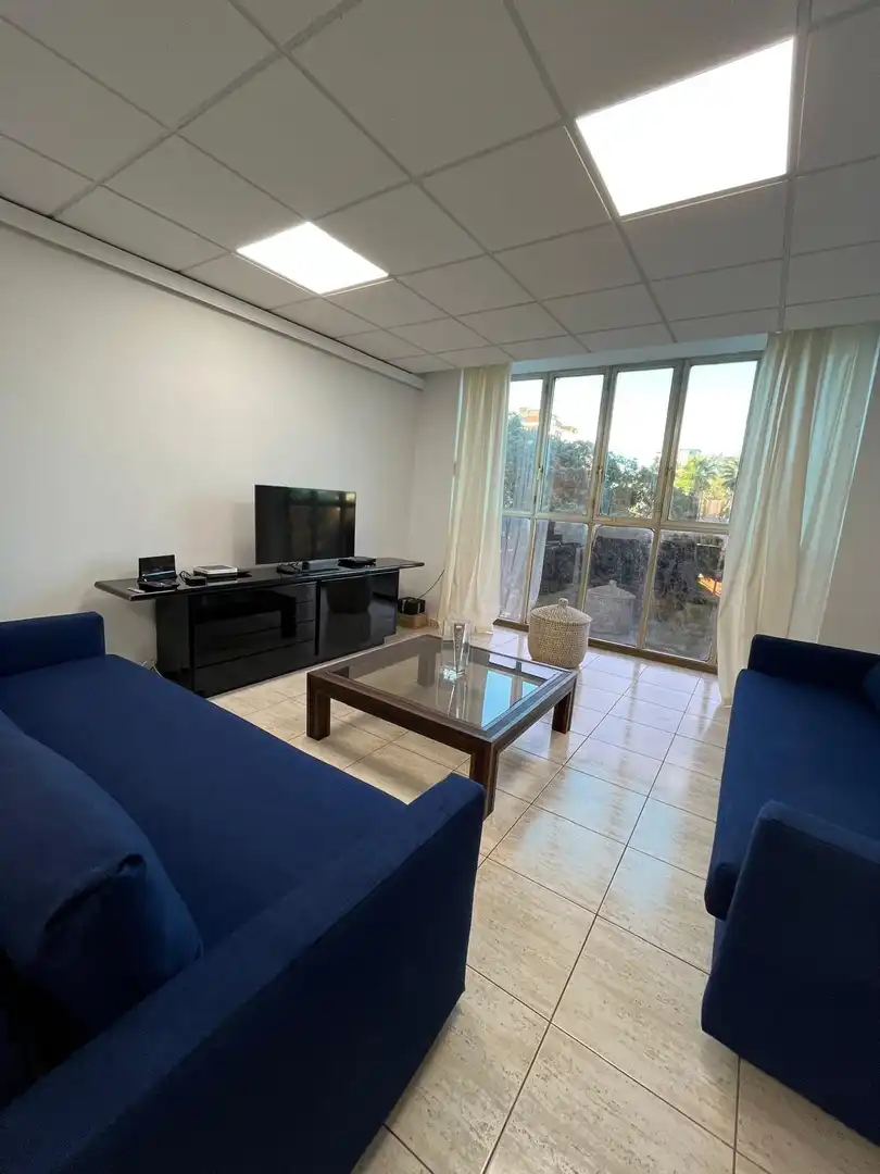 Sala d'estar de Pis de lloguer en Las Palmas de Gran Canaria amb Moblat