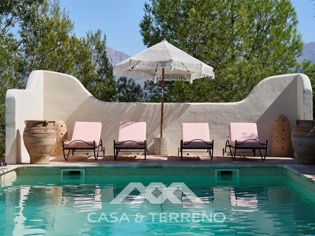 Terrace of Houses for sale in Comares  with Air Conditioner, Terrace and Swimming Pool