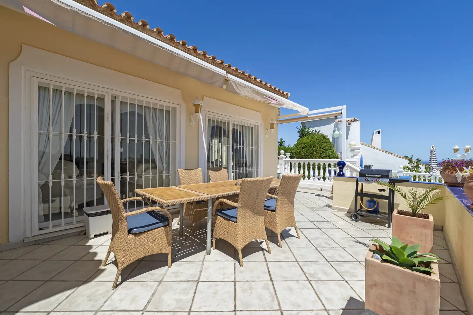 Terraza de Casa o chalet en venta en Mijas con Aire acondicionado, Jardín privado y Terraza