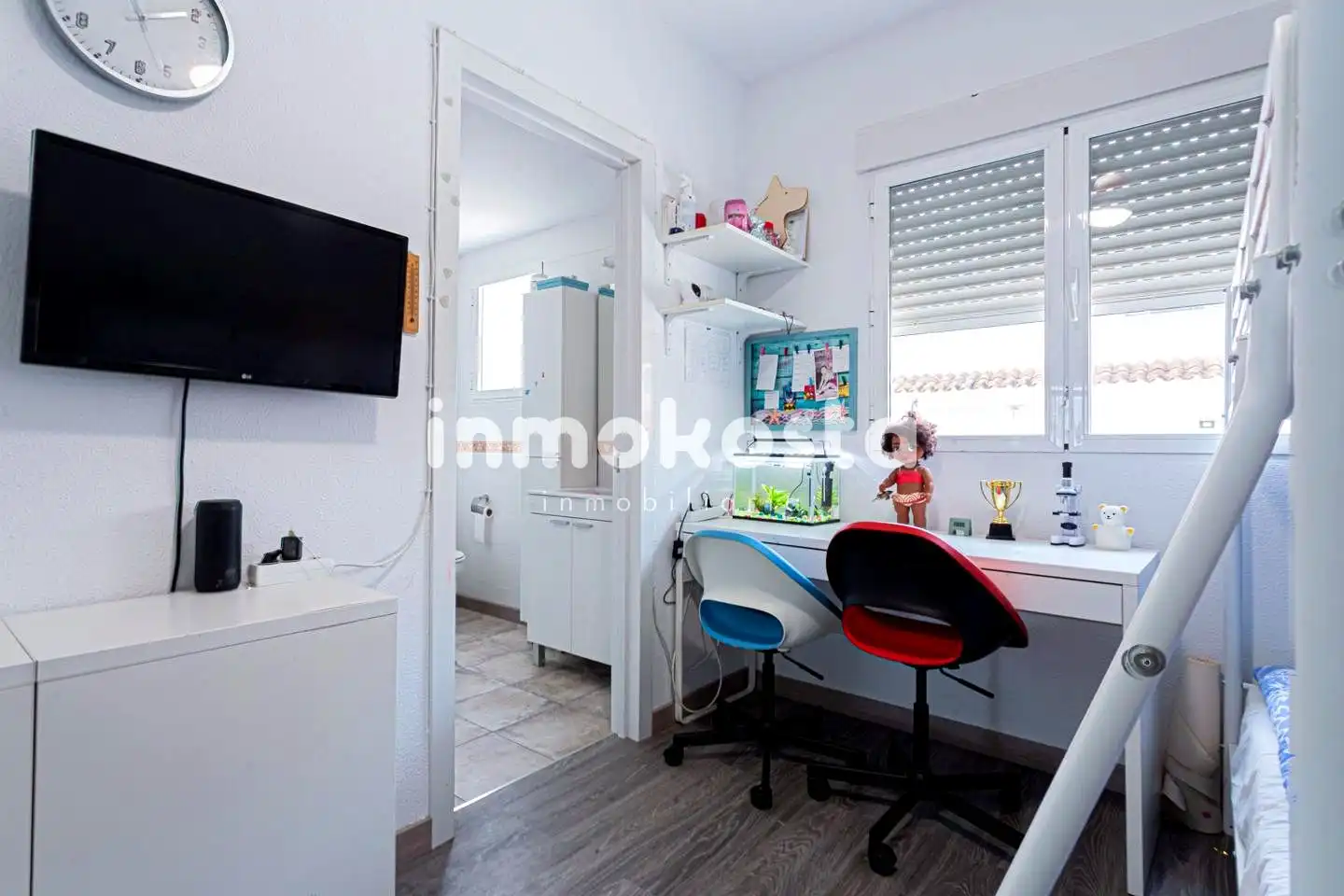 Schlafzimmer von Einfamilien-Reihenhaus zum Verkauf in La Nucia mit Klimaanlage, Privatgarten und Terrasse