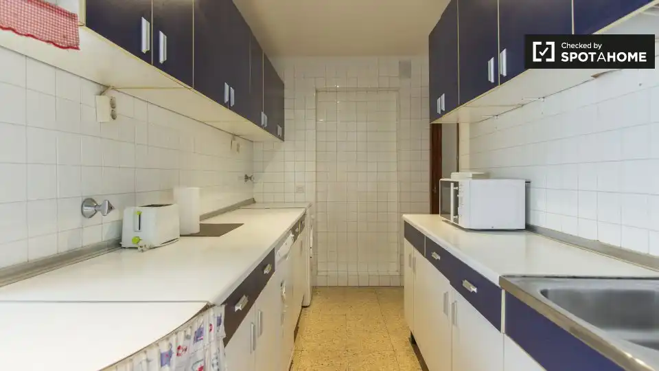 Kitchen of Flat for rent in Madrid  with Air Conditioner, Heating and Furnished