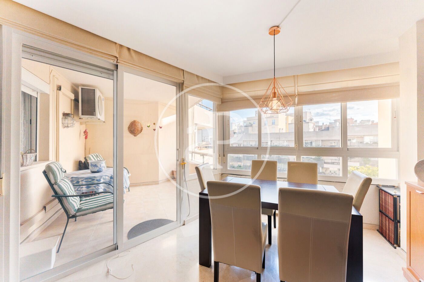 Menjador de Pis en venda en  Palma de Mallorca amb Aire condicionat, Calefacció i Terrassa