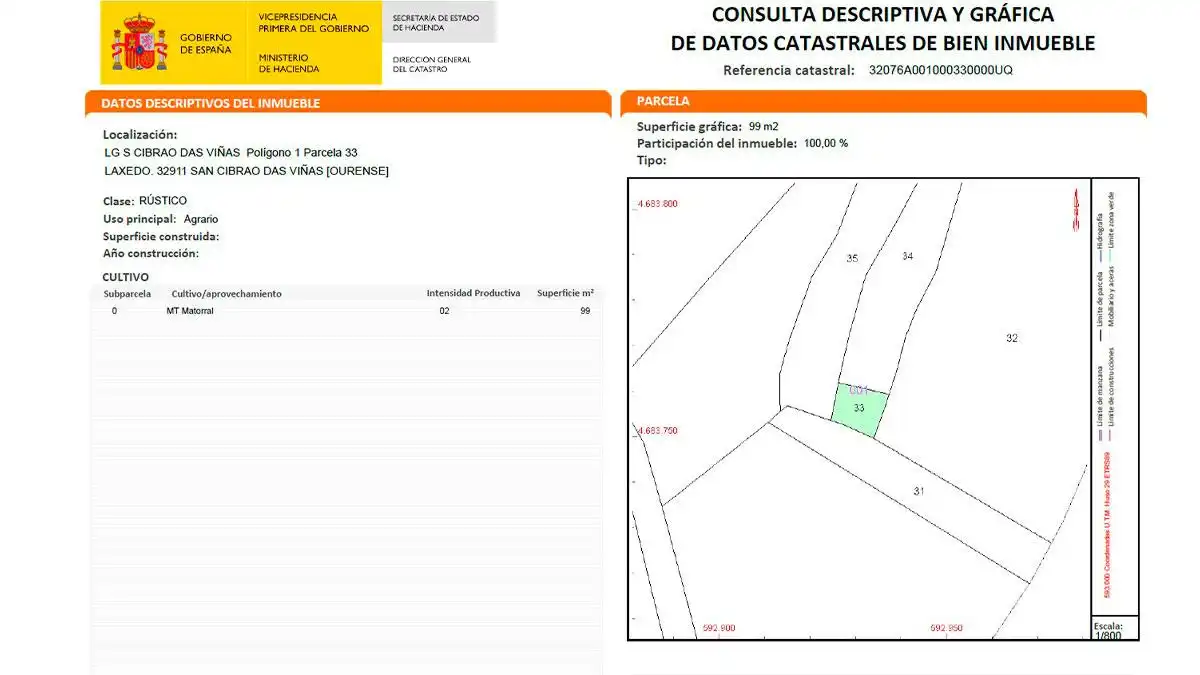 Residencial en venda a CIBRAO DAS VIÑAS LAXEDO, POLIGONO 1, -1, San Cibrao das Viñas