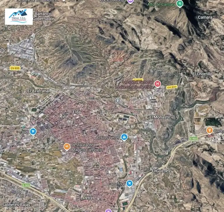 Vista exterior de Piso en venta en Elda