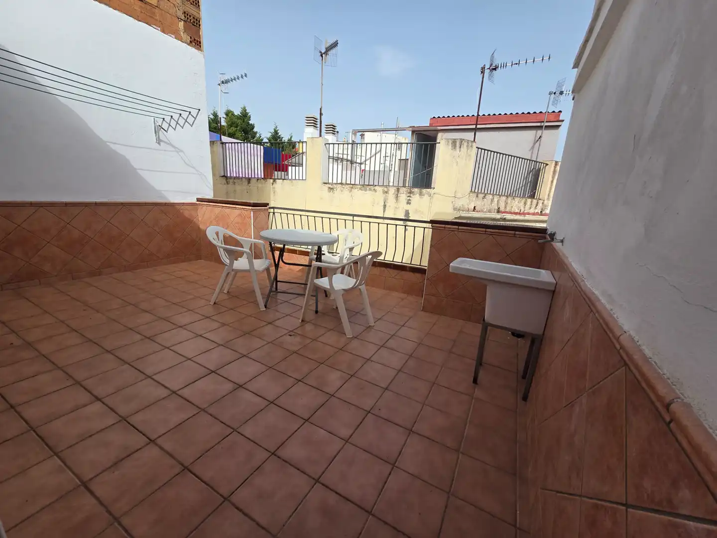 Terraza de Ático de alquiler en Blanes con Terraza, Amueblado y Lavadora