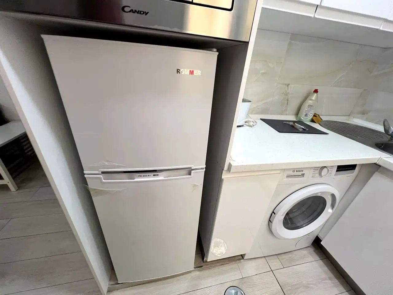 Cuina de Estudi de lloguer en Madrid amb Aire condicionat, Calefacció i Parquet