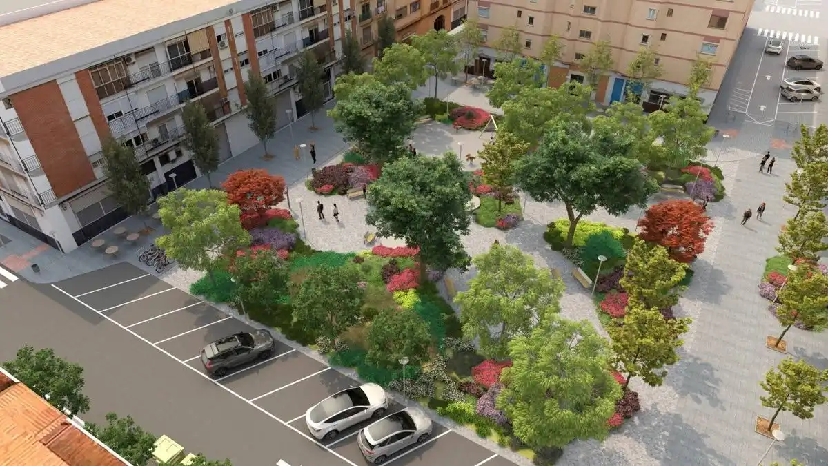 Exterior view of Flat for sale in Xirivella  with Air Conditioner and Heating