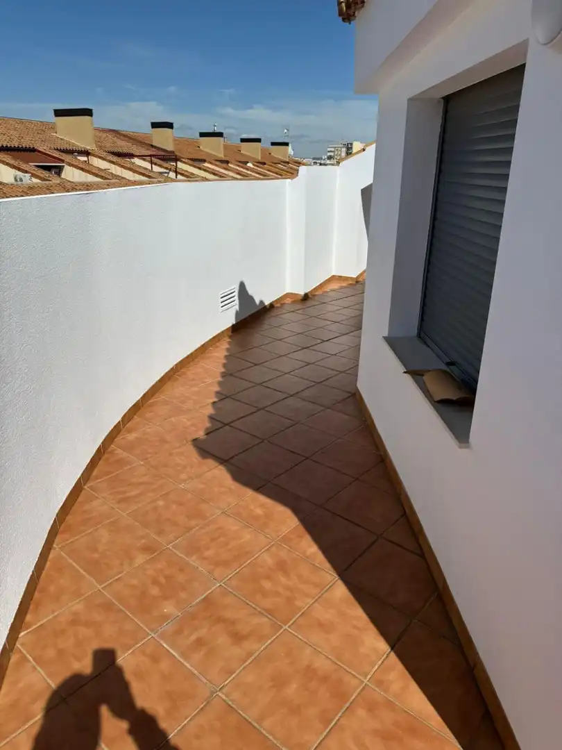 Terrasse von Dachboden zur Miete in Vila-real mit Klimaanlage