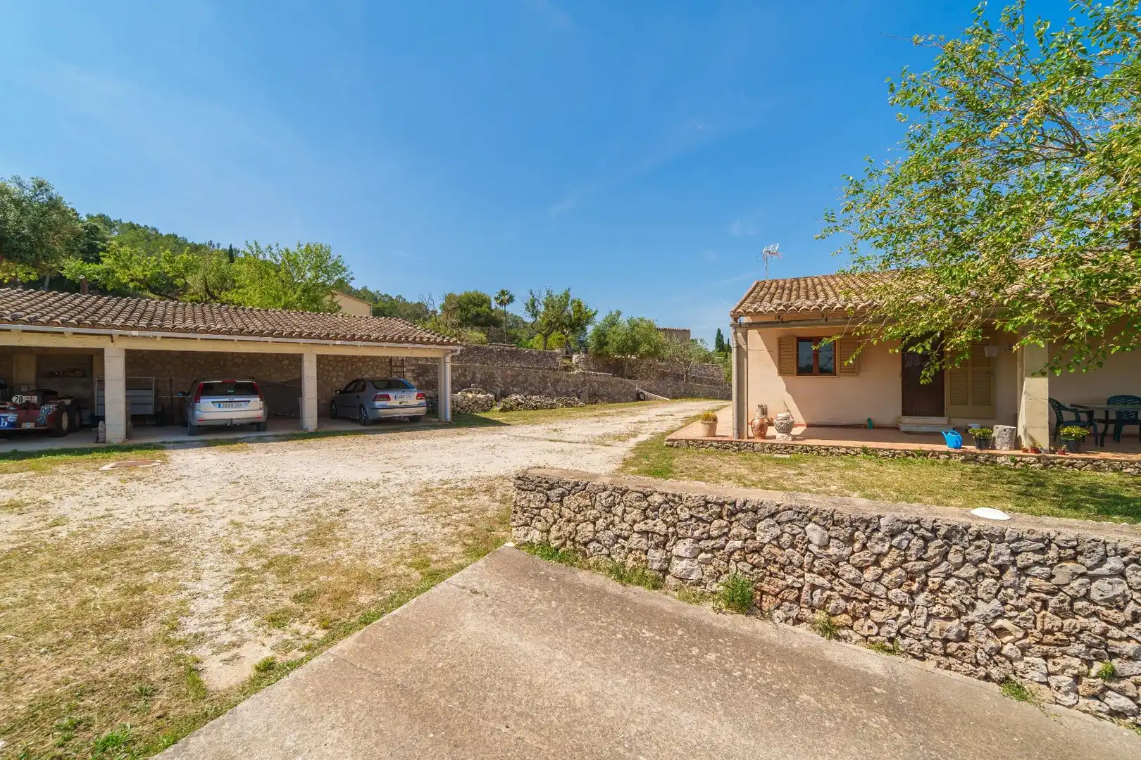 Vista exterior de Finca rústica en venta en Selva con Jardín privado, Terraza y Trastero