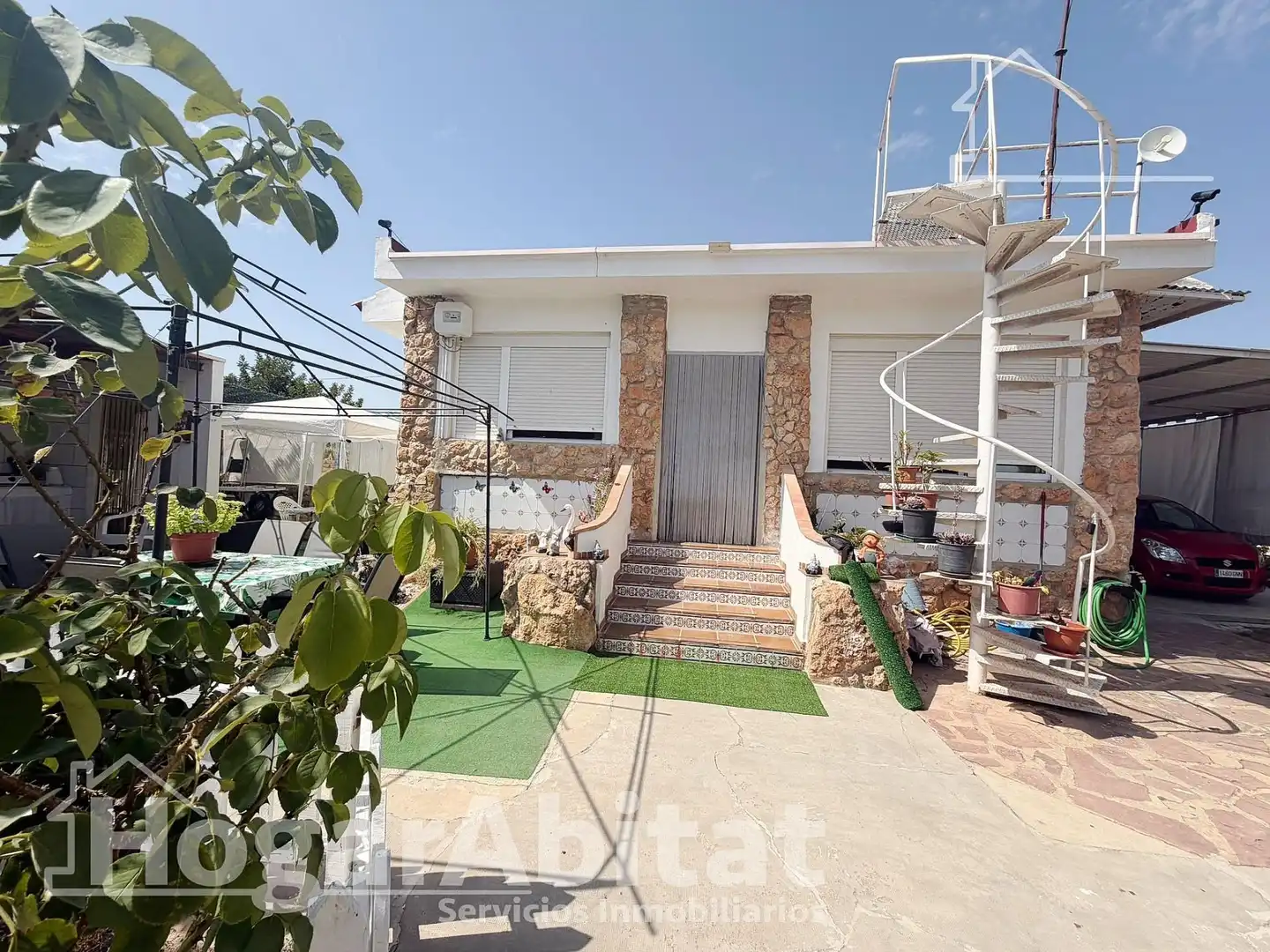 Vista exterior de Casa o chalet en venta en Vilamarxant con Aire acondicionado, Jardín privado y Terraza