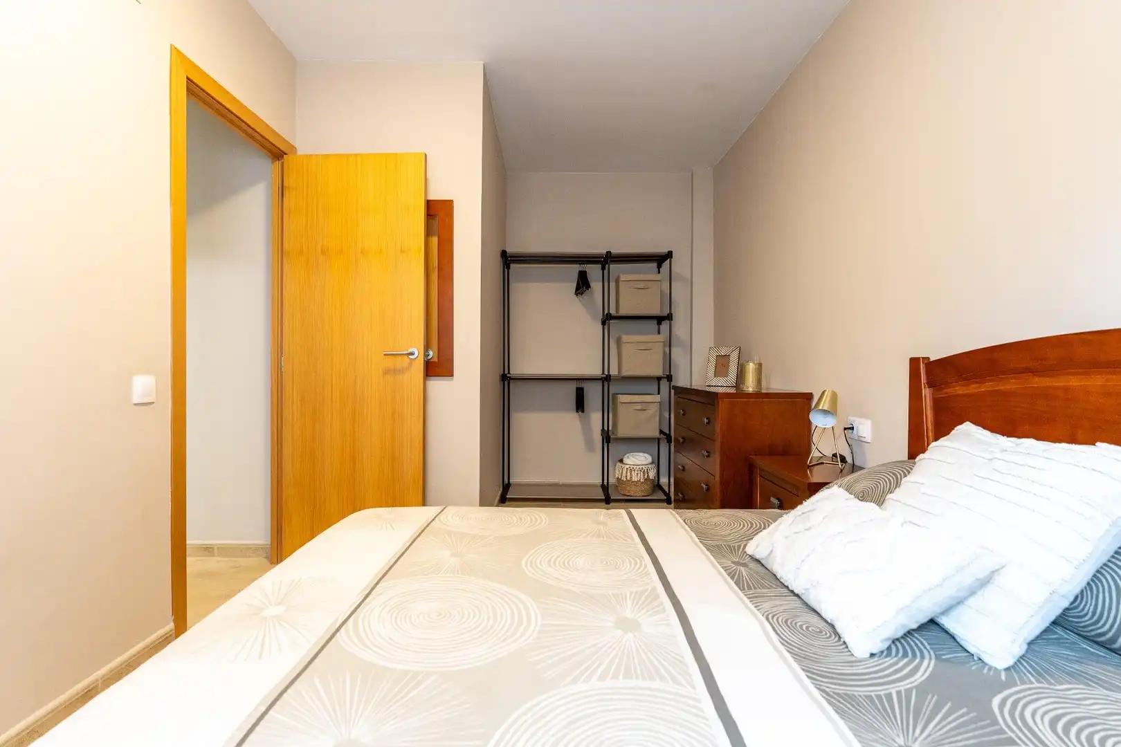 Schlafzimmer von Wohnung zur Miete in Reus mit Möbliert und Balkon