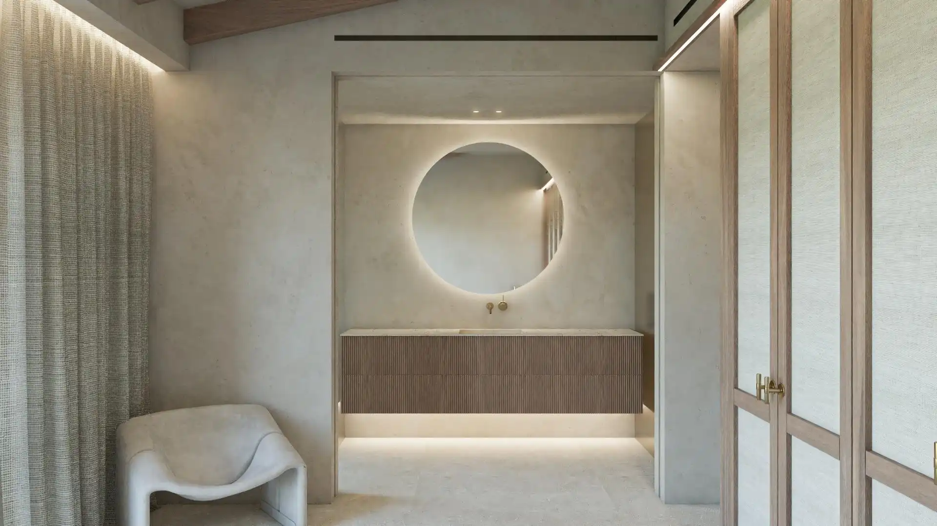 Badezimmer von Country house zum Verkauf in Artà mit Klimaanlage, Heizung und Privatgarten