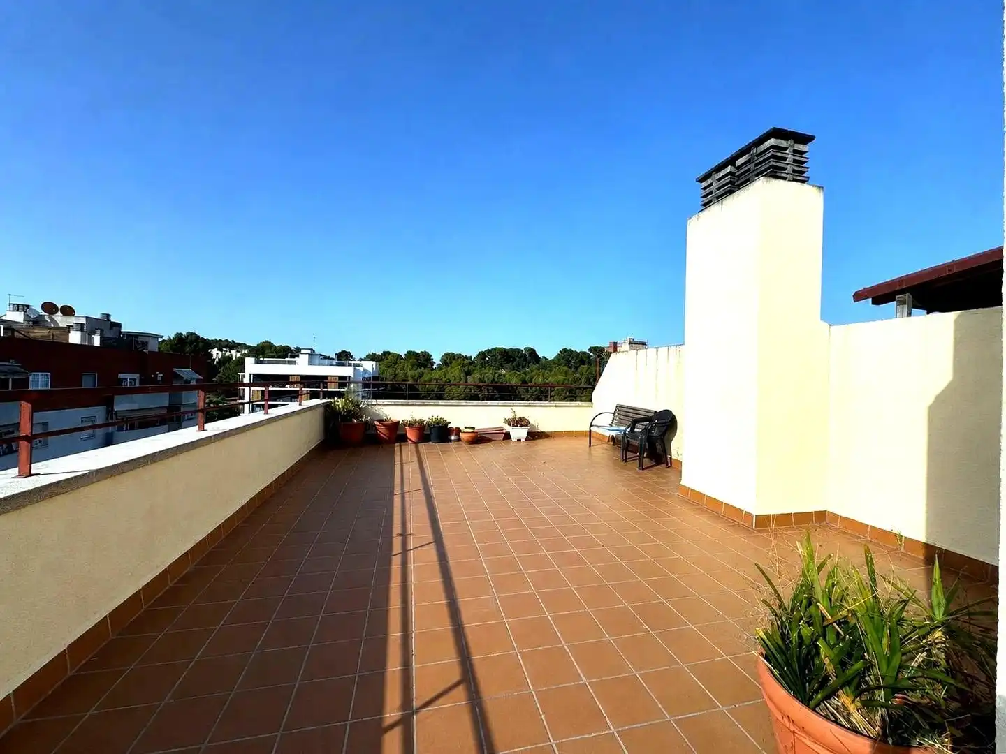 Terrasse von Dachboden zum Verkauf in Castelldefels mit Klimaanlage, Heizung und Parkett