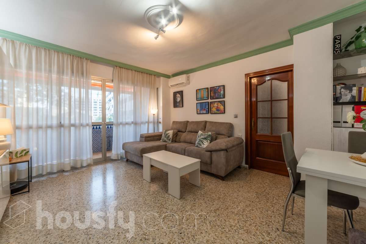 Sala d'estar de Pis en venda en Málaga Capital amb Aire condicionat i Terrassa