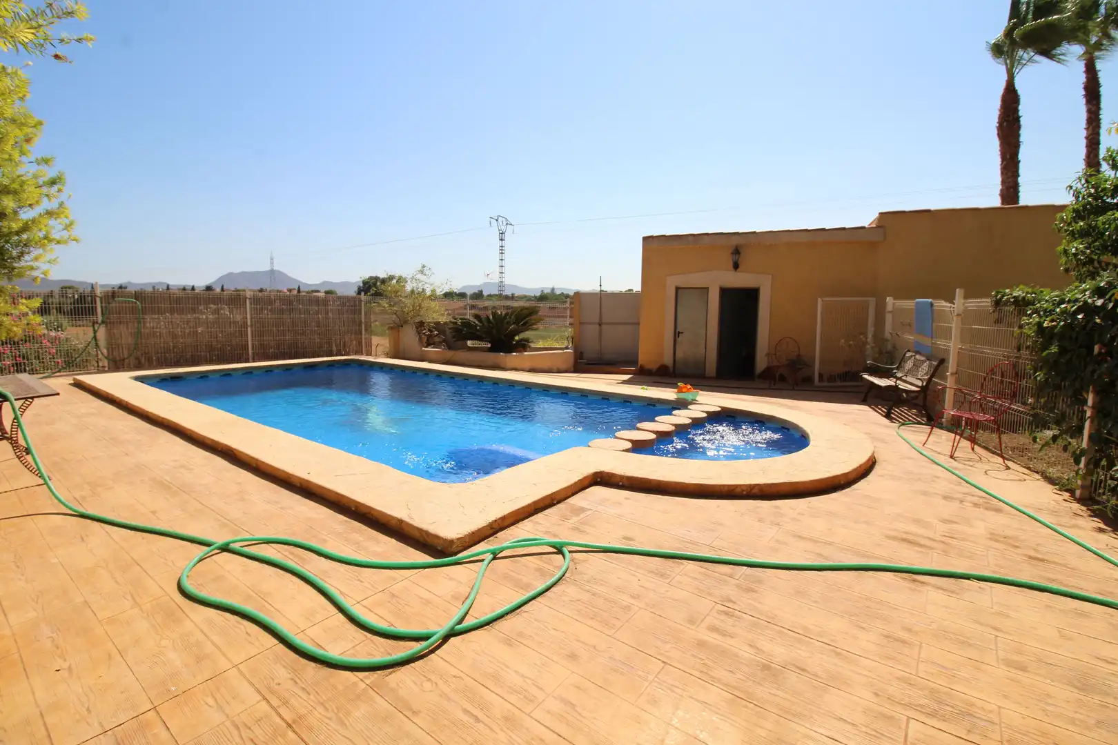 Piscina de Finca rústica en venta en Cartagena con Aire acondicionado, Jardín privado y Terraza