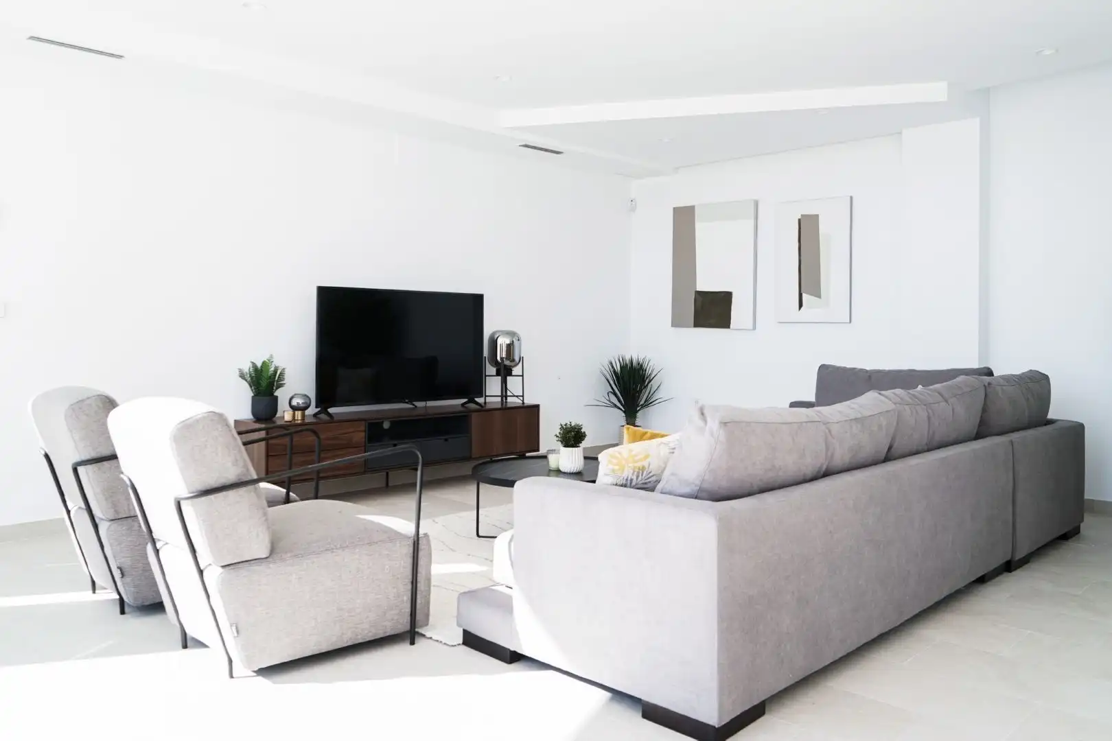 Sala de estar de Casa o chalet en venta en Altea con Aire acondicionado y Piscina