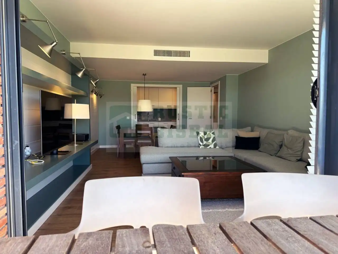 Living room of Apartments for rent in Gualta  with Air Conditioner, Heating and Parquet flooring