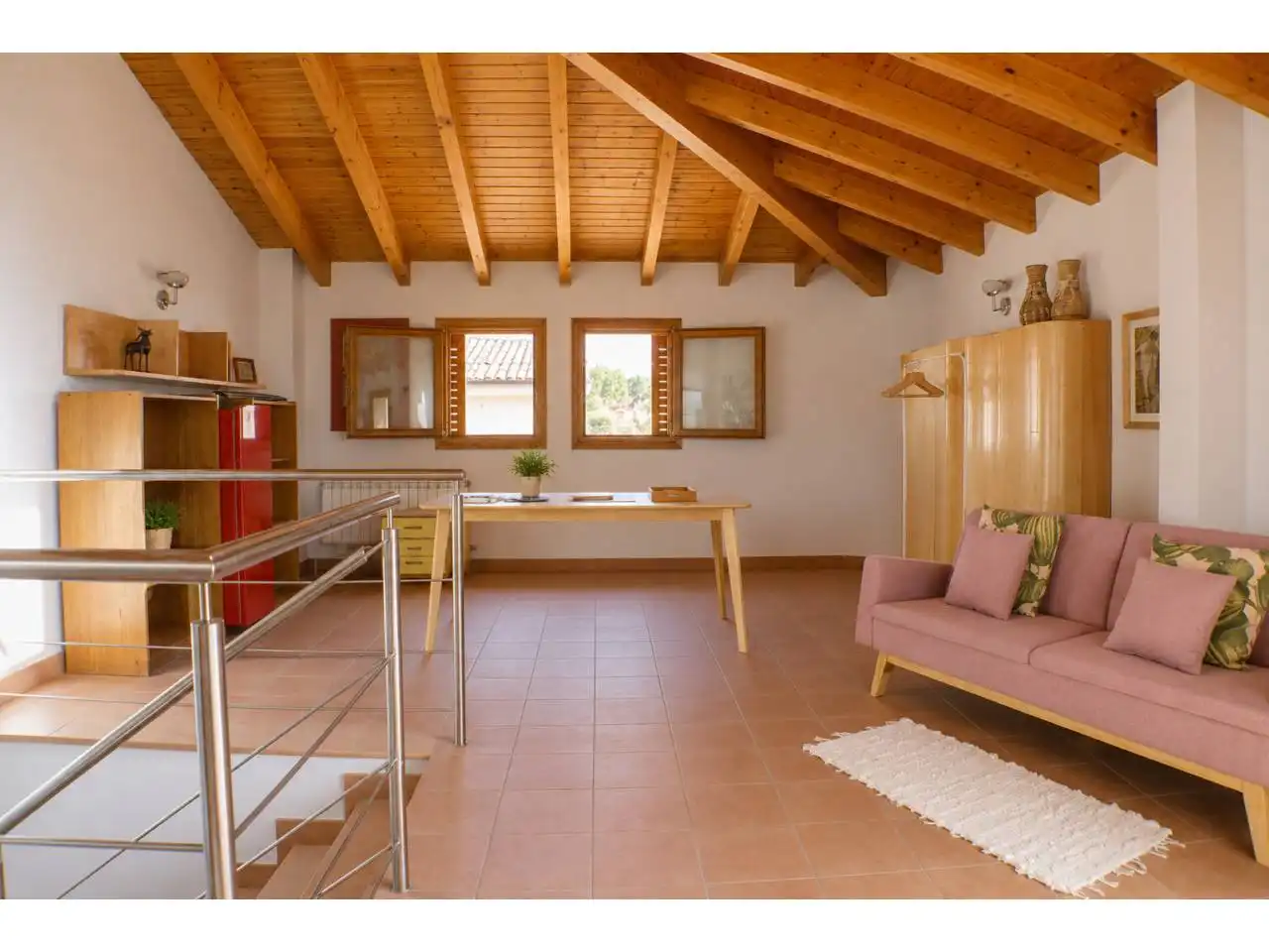 Sala de estar de Casa o chalet de alquiler en Sant Feliu de Codines con Aire acondicionado, Calefacción y Jardín privado