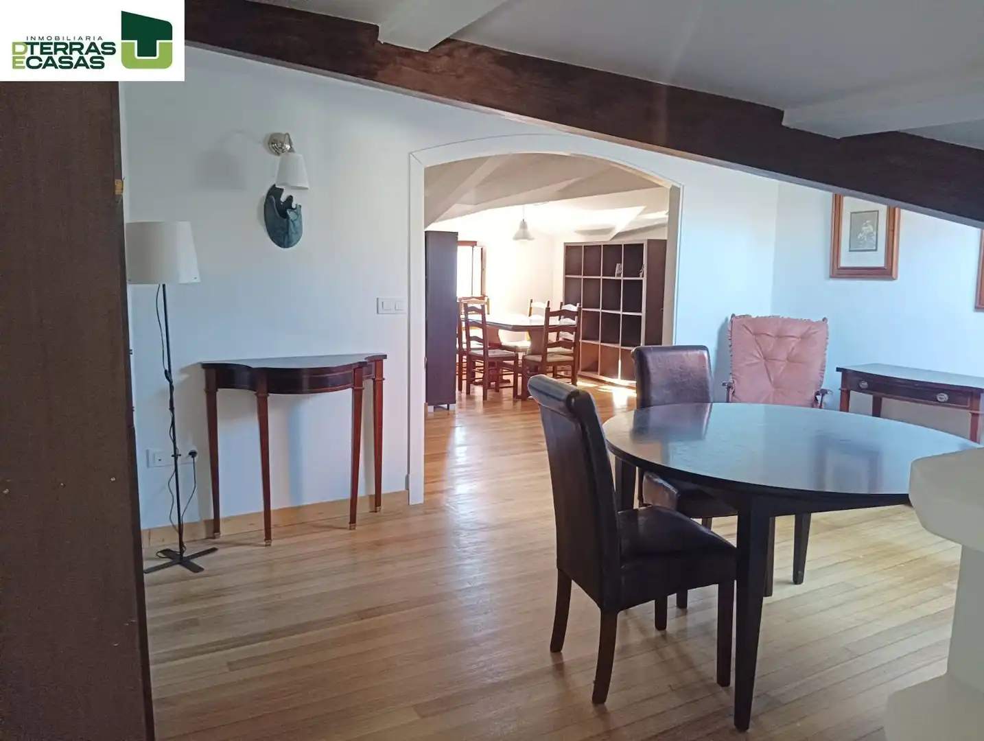 Comedor de Ático de alquiler en Pontevedra Capital  con Calefacción, Terraza y Amueblado