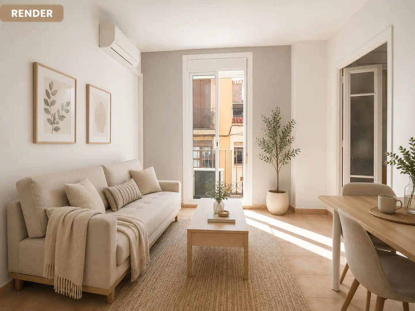 Living room of Flat for sale in Reus  with Air Conditioner, Heating and Balcony