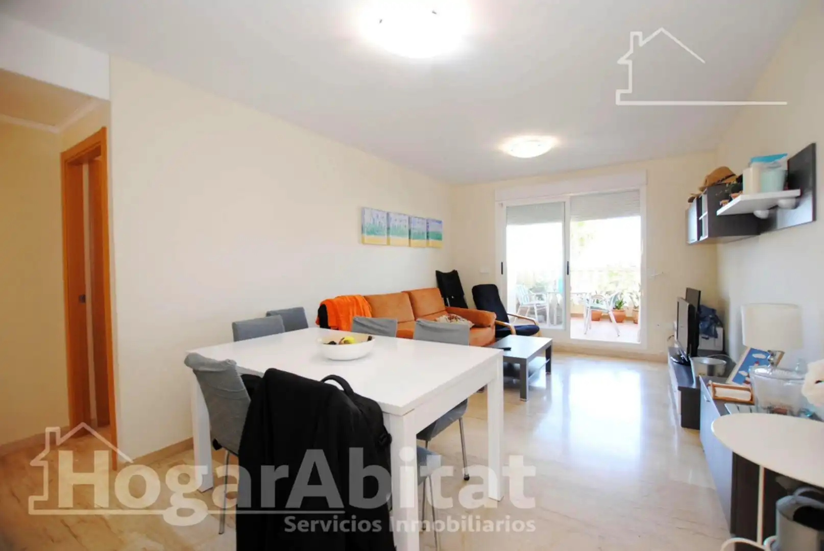 Sala d'estar de Pis en venda en Dénia amb Aire condicionat, Calefacció i Jardí privat