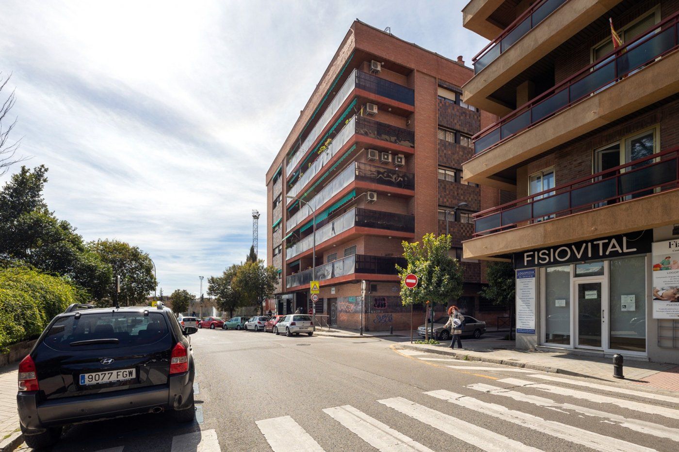 Vista exterior de Pis en venda en  Granada Capital amb Calefacció, Terrassa i Balcó