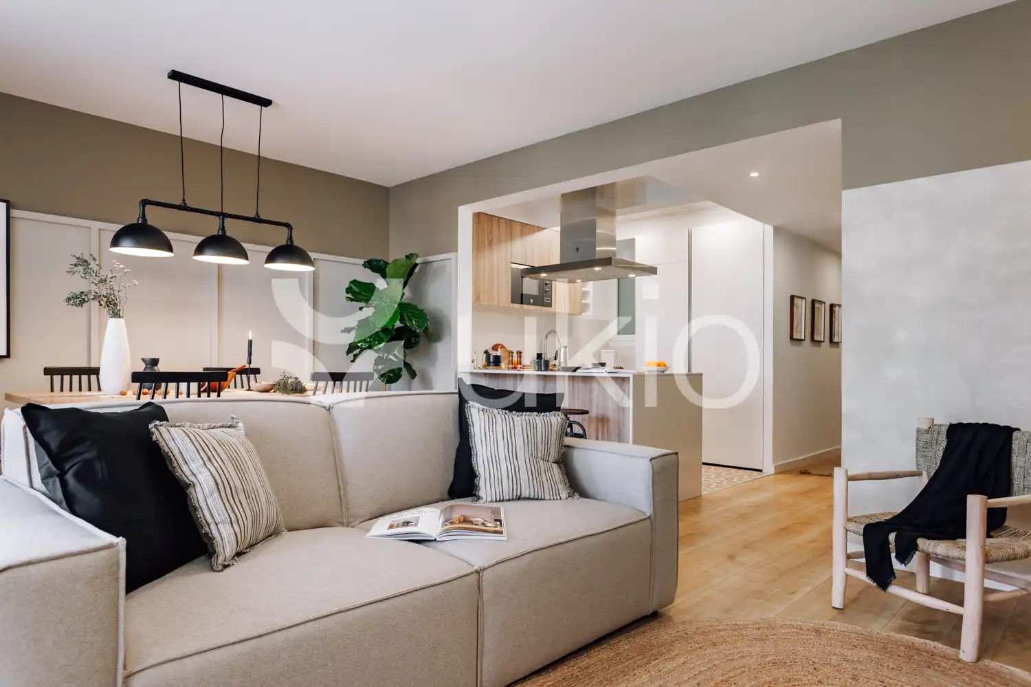 Living room of Apartments for rent in Barcelona  with Air Conditioner, Heating and Furnished