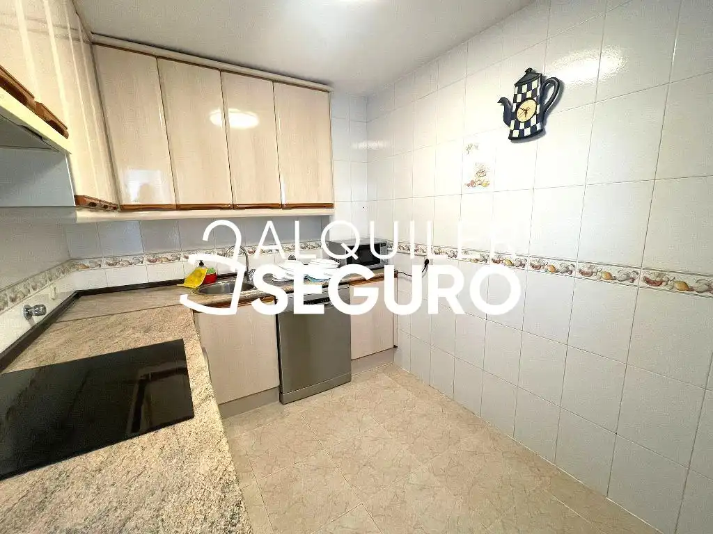 Cuina de Pis de lloguer en Madrid amb Aire condicionat, Calefacció i Terrassa