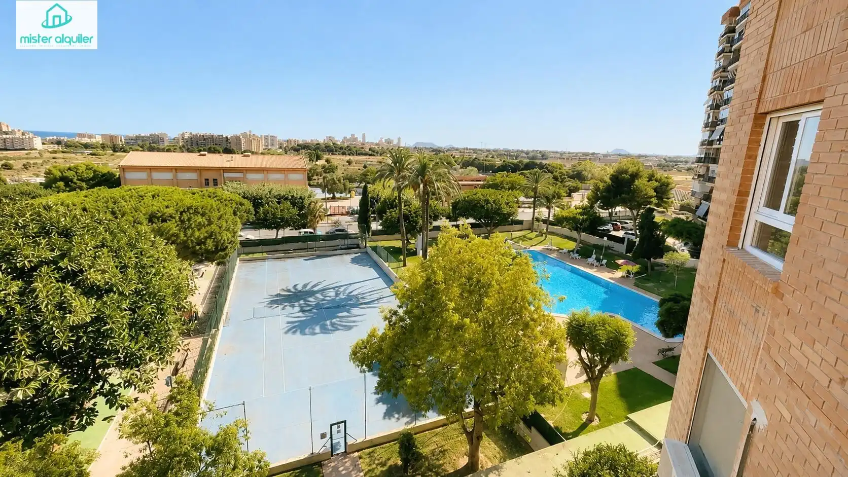 Swimming pool of Apartments for rent in El Campello  with Air Conditioner, Heating and Terrace