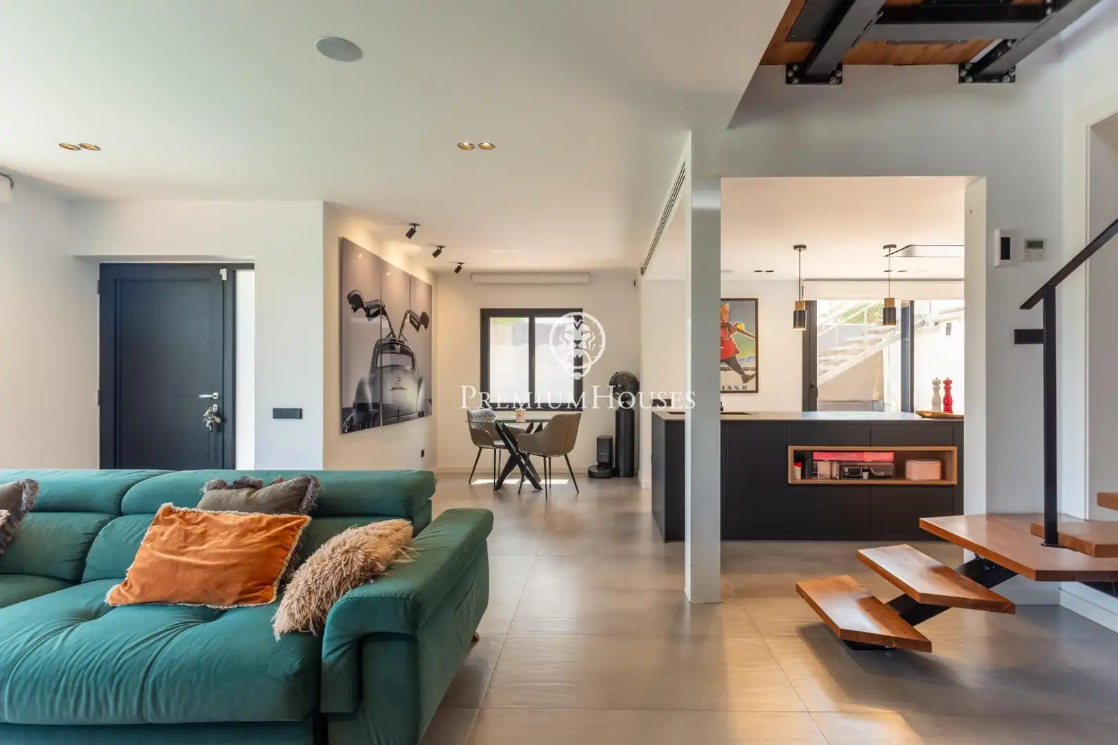 Sala de estar de Casa o chalet en venta en Cabrils con Aire acondicionado, Calefacción y Jardín privado