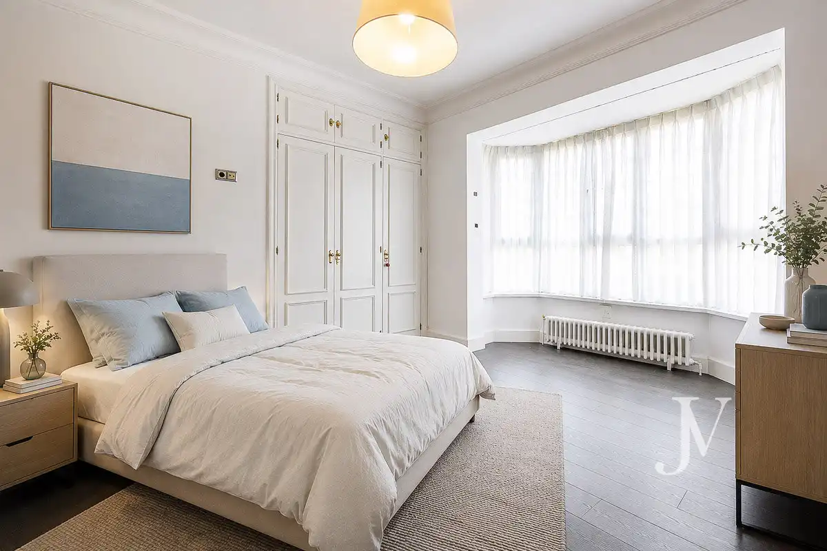 Habitación de Casa adosada en venta en Madrid con Aire acondicionado, Calefacción y Jardín privado