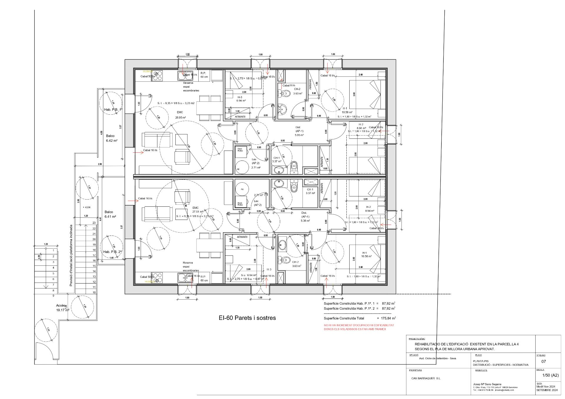 Pis de lloguer en Seva amb Aire condicionat, Calefacció i Forn