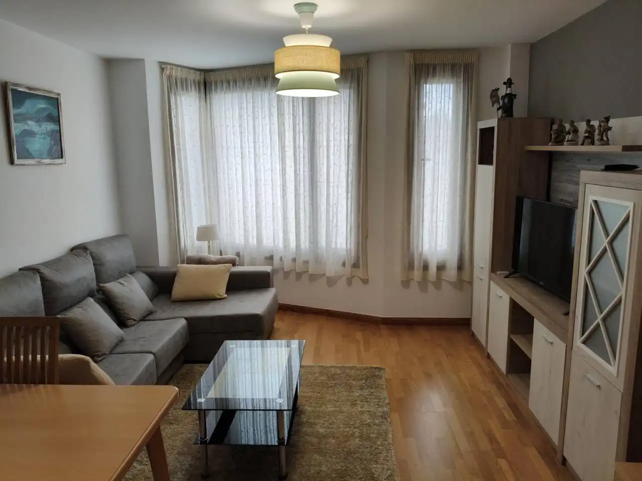 Living room of Flat for sale in Cariño  with Heating, Storage room and Furnished
