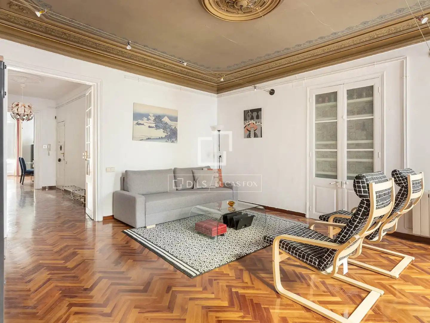 Living room of Flat for sale in Barcelona  with Air Conditioner, Terrace and Balcony