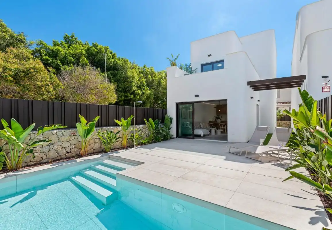 Piscina de Casa o chalet en venta en Pilar de la Horadada con Aire acondicionado, Jardín privado y Terraza