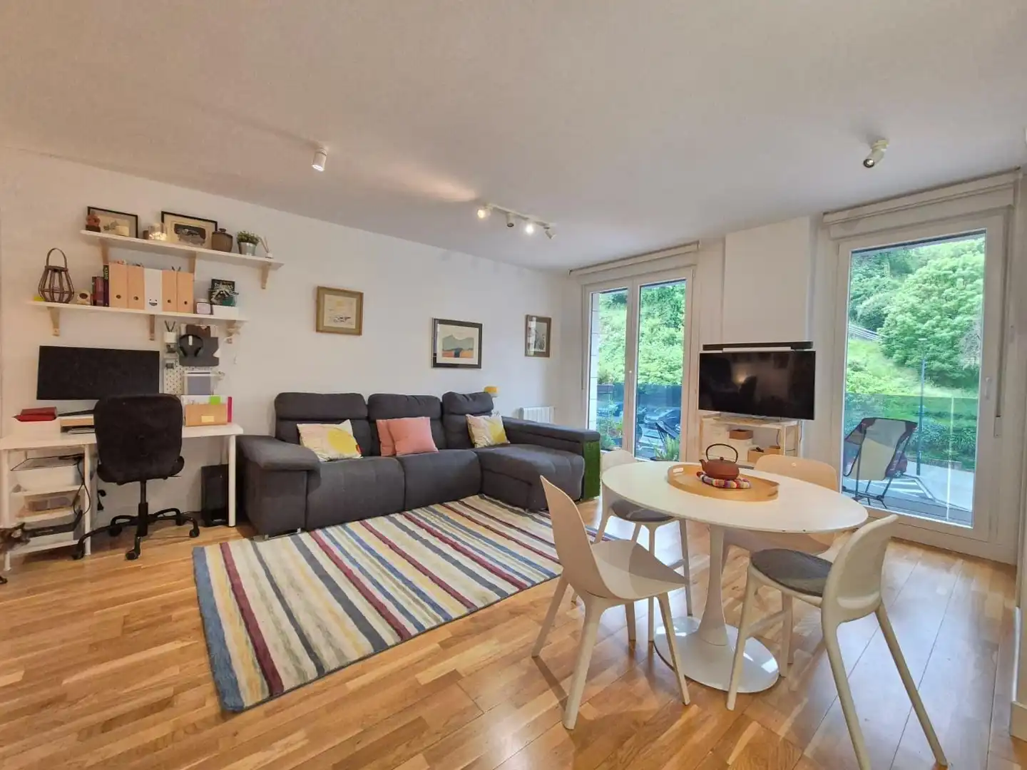 Sala de estar de Piso en venta en Bilbao  con Calefacción y Balcón