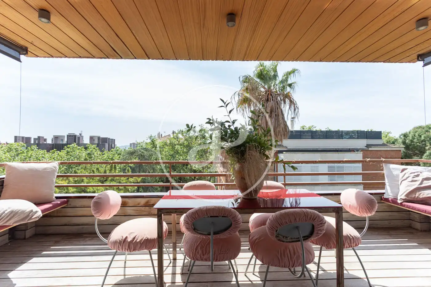 Terraza de Piso de alquiler en Barcelona con Aire acondicionado, Calefacción y Jardín privado