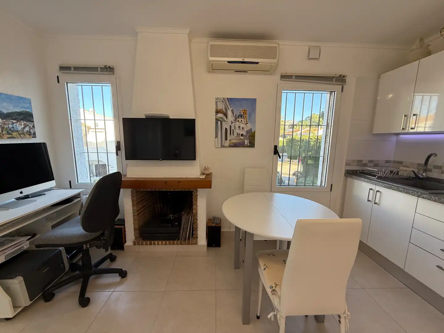 Sala de estar de Planta baja en venta en Dénia con Aire acondicionado, Calefacción y Jardín privado