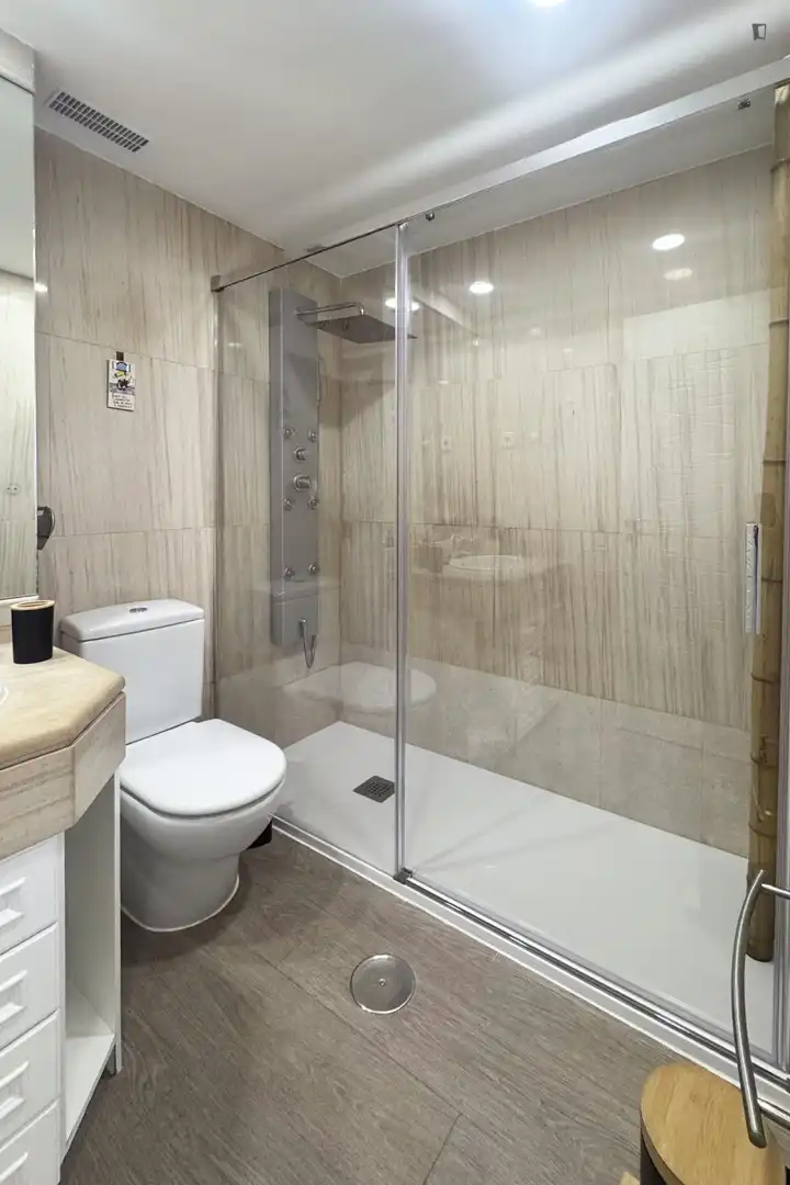 Bathroom of Apartments for rent in Madrid  with Heating, Furnished and Oven